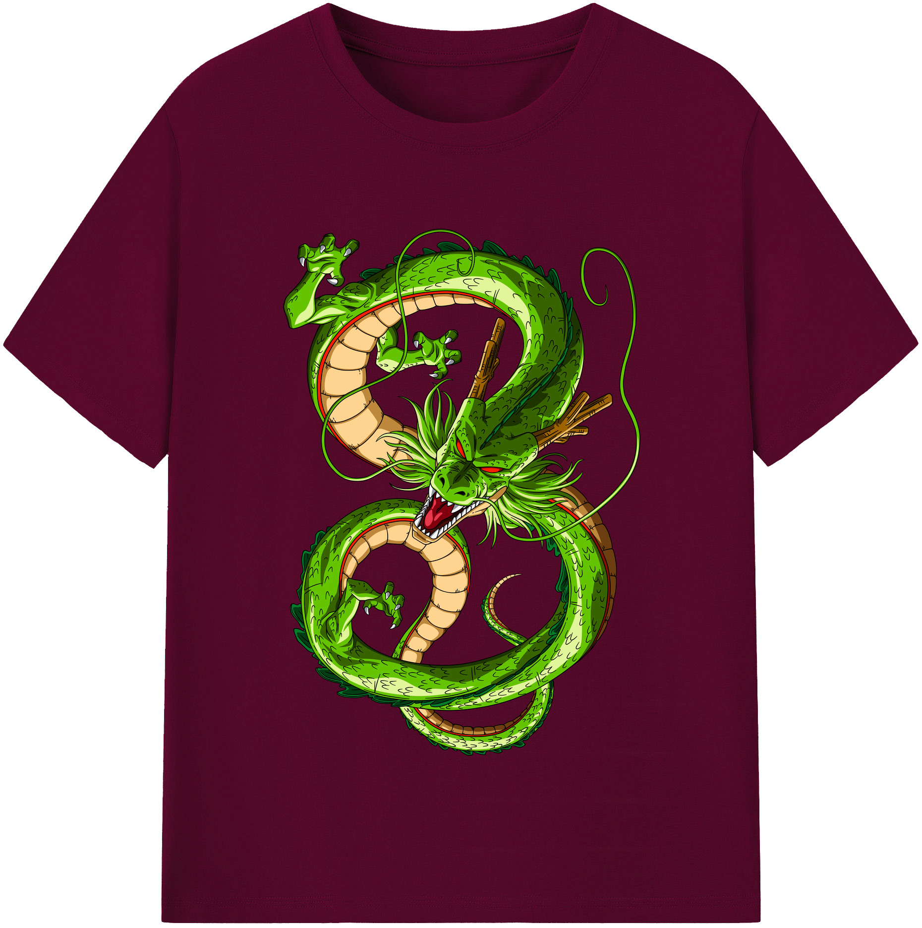 （画像用） ドラゴンボール 神龍 シェンロン DRAGON BALL Shenron レディースカジュアルプリントTシャツ（綿100％）